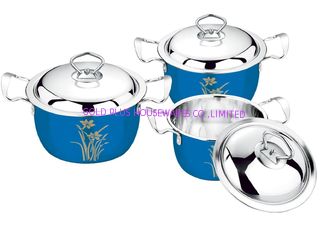 China 2020 hot selling 16/18/20  3pcs and 4pcs stainless steel 410cookware set &amp;201#  cookware sets kitchenwares &amp; kitchen pot supplier