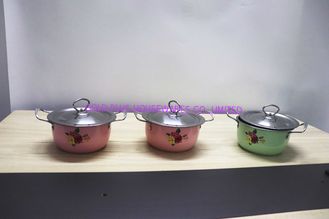 China 2020 hot sales 16/18/20/22 6pcs stainless steel  with color &amp; flowers  &amp;  cookware sets kitchenwares &amp; 6pcs dish set supplier