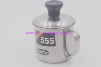China 9cm Promotional cup stainless steel drinking coffee mug for gift metal cup with bakelite topper supplier