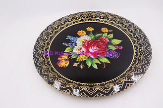China 33cm  China dinnerware sets fancy chromatic round shape bone dishes dinner plate for wedding supplier