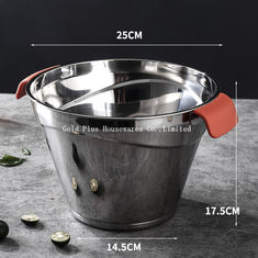 China 615g Wholesale outdoor champagne beer tin ice bucket eco friendly portable custom round shape wine cooler supplier