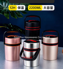 China Multi-layer insulation thermos flask lunch box for food storage stainless steel metal thermal food warmer pot supplier