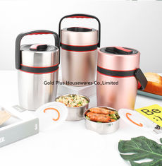 China ECO friendly stainless steel vacuum bento lunch box high quality 2.2L multicolor food warmer supplier