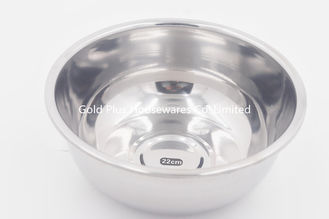 China 22cm Manufacturers ordinary round kitchen stainless steel washing basin food serving stainless steel tray supplier