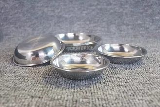 China Hotel tableware restaurant dishes small plates 9.5cm small stainless steel snack serving dish for hotel catering supplier