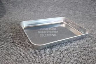 China Restaurant big size towel tray stainless steel medical tray with different size good quality bathroom makeup tray supplier