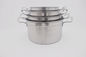 4pcs Casserole set silver cooking pot cheap price stainless steel hot steamer wiht lid supplier