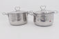 4pcs Household items grade steel cooking pot round shape America soup pot with metal handle supplier