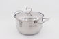 16+18cm Saucepans sets multi-functional boiling stockpot rolled edge stewpot with steel cover supplier