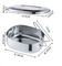 18cm Tableware U shape metal steel takeaway lunch box for adult food container 304 stainless steel bento lunch box supplier