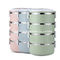 0.7-2.8L Tableware round shape 1/2/3/4 layers Plastic food container stainless steel keep food warm lunch box supplier
