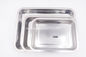 32*22cm Multifunction pure inverted square plate oil pans fruit plate buffet dinner stainless steel kitchenware tray supplier