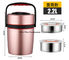 Keep hot 12 hours stainless steel food lunch box  2.2L pink color food thermos vacuum flask thermos supplier