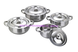 China 6pcs/8pcs pumpkin pot cookware set &amp;cooking pot/high quality stainless steel pot supplier