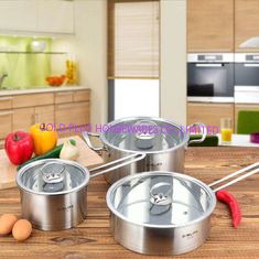 China stright body new type stainless steel cookware set with high quality ,16cm /20cm /24 cm cooking pot,stockpot supplier