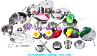 China Fascinating  stianless steel kitchenware set for kids &amp; children's toys&amp; stainless steel toy supplier