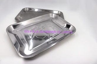 China 2018 hot  selling square tray &amp; stainless steel square  tray &amp; 50*35cm tray &amp; stainless steel  silver plate supplier