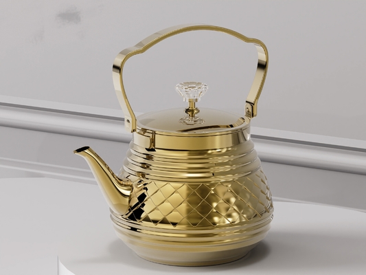 China 1.0L-3.0L whisting kettle ,gold color & sliever color ,Applicable to open flame and induction cooker supplier