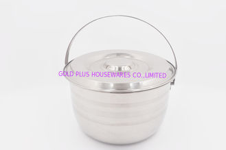 China 18cm Kitchenware and cookware round metal cooking stock pot stainless steel cooking pot supplier
