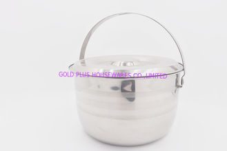 China 21cm kitchen stainless steel cookware set pasta cooking pot with big handle and lid supplier