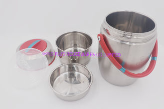 China 1.5L Portable layer design stainless steel insulated thermos vacuum lunch box with handle supplier