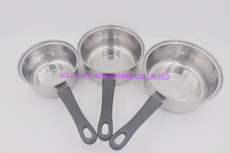 China 3pcs Cookware pots nonstick cooking pot stainless steel sauce pan supplier