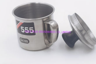 China 10cm Hot sale in middleeast drinking cup with bakelite knobs steel factory customized cheap mugs supplier