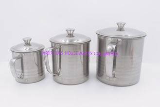 China 15cm Dinner party beverage water mug stainless steel single beer cup with Lid supplier