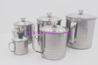 China 6pcs 9-14cm Factory supplier stainless steel beer drinking cup custom drink metal cup with handle supplier