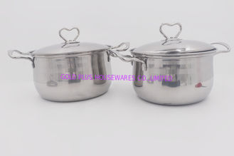 China 4pcs Household items grade steel cooking pot round shape America soup pot with metal handle supplier