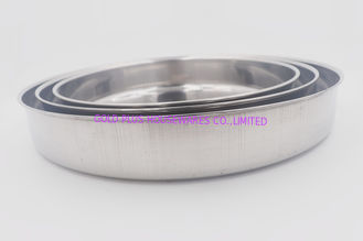 China 28+32+36cm TV shopping stainless steel durable baking dishes kitchen big round tray supplier