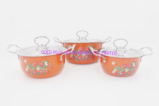 China 16,18,20cm Multi-functional boiling soup pot different colors metal steel cooking pot supplier