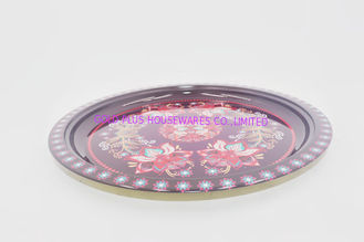 China 30cm Hot sale dinner plates chinese elements bone plate luxury round tray with flower background supplier