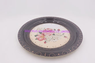 China 45cm Table decoration big round dinner plates flower series pattern vegetable and fruit dish supplier