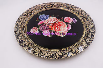 China 36cm Royal wholesale colorful dinner plate restaurant dinnerware food dishes supplier