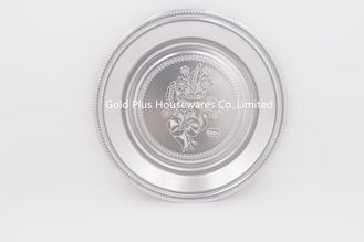 China 30cm Factory supply cheap price round tray high quality stainless steel food serving tray supplier
