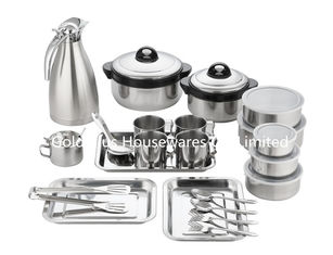 China 22pcs kitchen utensils stainless steel sealed box heat preservation soup pot seasoning box vacuum flask jug supplier