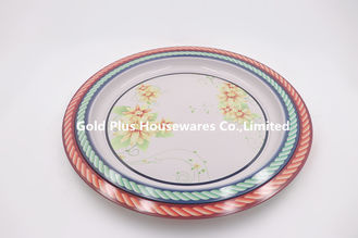 China 45cm Wedding &amp; party tinplate plate charger plates round dish serving tray wedding plates set supplier
