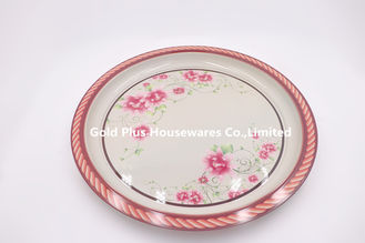China 40cm Wholesale wedding table big decorative tray stainless steel customized creative breakfast tray supplier