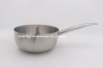 China 20cm High quality kitchenware stainless steel milkpan saucepan frying pan for Kitchen supplier