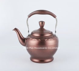 China 1L.1.5L,2L New arrival stainless steel coffee kettle stovetop tea pot with strainer bronze color coffee pot supplier
