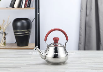 China 1L Economic kettle with natural color for promotional gift stainless steel whistling tea kettle with stain filter supplier
