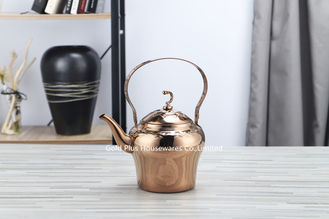 China 1L.1.5L,2L Special design household water kettle long handle coffee pot rose gold color metal steel unbreakable teapot supplier