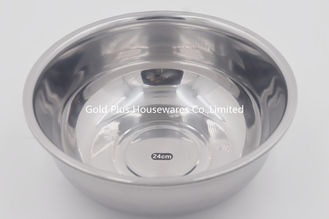 China 24cm China suppliers stainless steel restaurant food serving tray laser print Wash Basin supplier