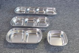 China Wholesale updated 1-4 compartments sauce dish set tableware food grade 304 stainless steel sauce dish supplier