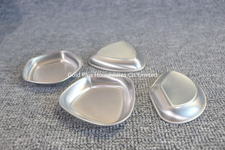 China 37g Home kitchen small soy sauce dipping shell shaped stain dish  food grade irregalur 304 stainless steel food dish supplier