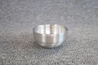 China Korean style 14cm brushed polishing metal adults rice bowl natural color 304 stainless steel sauce snack bowl supplier
