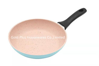 China Cookware aluminum nonstick frying pan with induction bottom 16cm high quality fry pan with long bakelit handle supplier