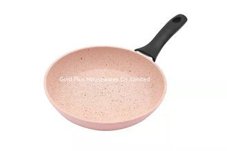 China Granite pots and pans marble coating standard non-stick frying pan black handle 12cm small size forged frying pan supplier