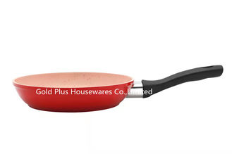 China Home cooking pans granite induction egg skillet 16cm red color special frying pan for induction cooker supplier